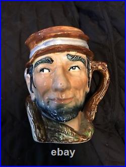 Johnny Appleseed Royal Doulton Character Toby Jug D6372 Maroon Grey Brown NEW
