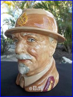 Large Royal Doulton Field Marshal J C Smuts Character Jug Xlnt! Rare