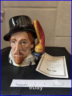 LE 71/1000 Royal Doulton King James I Large character Toby jug D7181