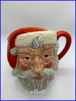Large 7.5 ROYAL DOULTON Santa Claus D6704 Toby Jug Mug Limited 1983 Red Handle