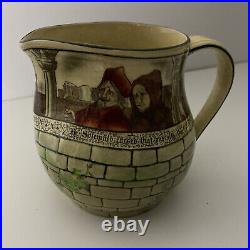 Large Antique Royal Doulton Pitcher The Jackdaw of Rheims Monks Jug