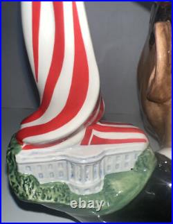 Large President Barack Obama Royal Doulton Character Toby Jug D7300