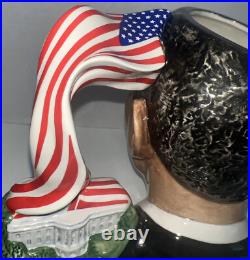 Large President Barack Obama Royal Doulton Character Toby Jug D7300