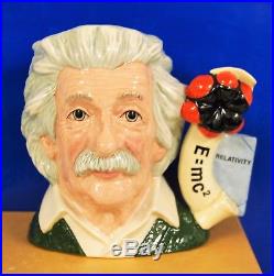 Large Royal Doulton Character Jug Albert Einstein D7023 Excellent Condition