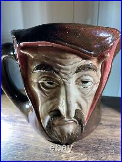 Large Royal Doulton Character Jug Mephistopheles The Devil Two Face With Verse