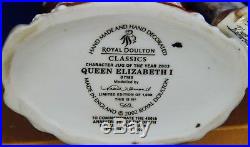 Large Royal Doulton Character Jug Queen Elizabeth I D7180 Perfect