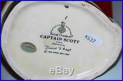 Large Royal Doulton Character Toby Jug Captain Scott D7116 Excellent