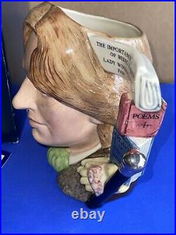 Large Royal Doulton D7146 Oscar Wild 2000 Character Jug of Year OLD STORE STOCK