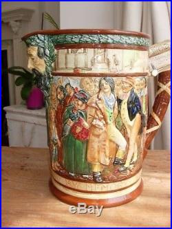 Large Royal Doulton Dickens Master of Smiles & Tears Jug by Noke very rare