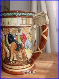 Large Royal Doulton Dickens Master of Smiles & Tears Jug by Noke very rare