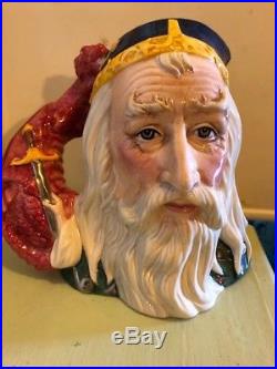 Large Royal Doulton Merlin D7117 Limited Edition Toby Jug