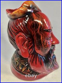 Large Royal Doulton Red Flambe Confucius Character Jug Limited Edition 671/1750
