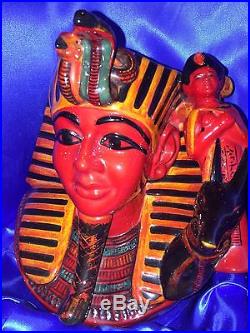 Large Royal Doulton The Pharaoh Figurine D7028 Toby Character Jug MIB NO RESERVE