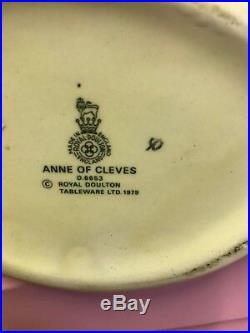 Large Royal Doulton Toby Jug Anne Of Cleves D6653 Ears Up