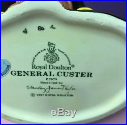 Large Royal Doulton Toby Jug General Custer D7079 Excellent Condition