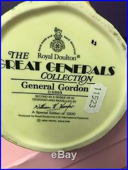Large Royal Doulton Toby Jug General Gordon D6869 Special Edition