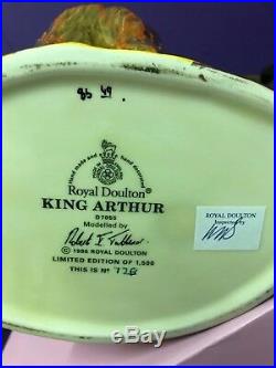 Large Royal Doulton Toby Jug King Arthur D7055 Limited Edition