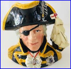 Large Royal Doulton Vice Admiral Lord Nelson Character Jug of the Year1993 D6932