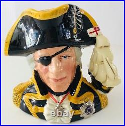 Large Royal Doulton Vice Admiral Lord Nelson Character Jug of the Year1993 D6932