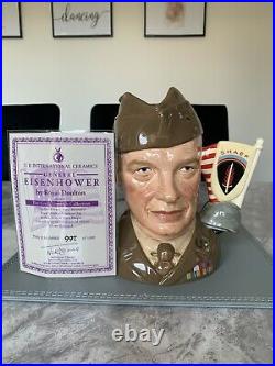 Large Size General Eisenhower Limited Edition Doulton Character Jug