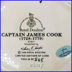Limited Edition #505 Royal Doulton Character Jug Captain James Cook D7077