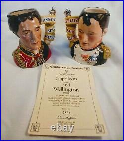 Limited Edition, Royal Doulton Toby Character Jugs, Wellington and Napoleon VGC