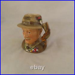 Lord Baden Powell Boy Scouts Royal Doulton Jug Vintage 1999 Toby Mug D1744