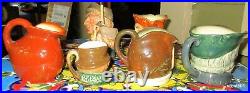 Lot 8 Vintage Royal Doulton Small Toby Jugs Farmer King Cole John Parson Paddy