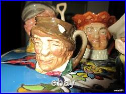 Lot 8 Vintage Royal Doulton Small Toby Jugs Farmer King Cole John Parson Paddy