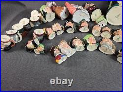 Lot Of 43 Royal Dalton Toby Mugs & Pitchers, Mixed Sizes