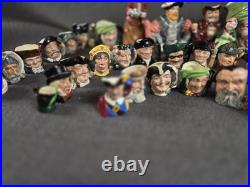 Lot Of 43 Royal Dalton Toby Mugs & Pitchers, Mixed Sizes