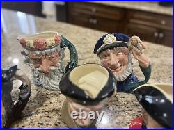 Lot Of 5? Vintage Royal Doulton Toby Mug Jug Characters