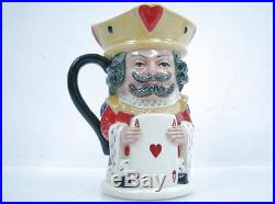 Lot of 4 Royal Doulton Toby Jug King & Queen of Hearts Diamonds Clubs Spades