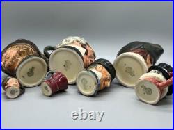 Lot of 7 Royal Doulton Character Toby Jugs Various Sizes and Characters Designs