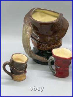 Lot of 7 Royal Doulton Character Toby Jugs Various Sizes and Characters Designs