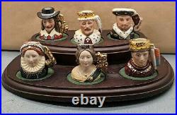 Lovely Rare Royal Doulton Kings and Queens Character Jugs Set Ltd Edition SU183
