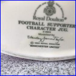 Manchester United Supporter Small Royal Doulton Figure Toby Character Jug D9264