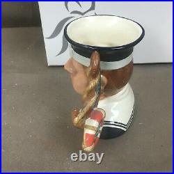 Medium Royal Doulton Character Toby Mug Sailor Jug with Box D 7263