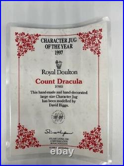 Mib! Royal Doulton 7 Large Toby Character Mug Jug Count Dracula D7053 1997