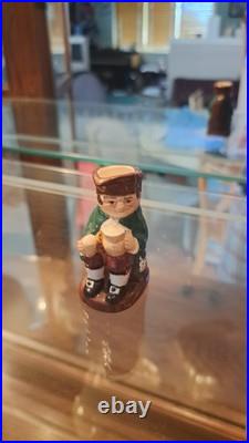 Miniature Royal Doulton Character Jug Set Of 6 Made In England With Stand