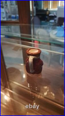 Miniature Royal Doulton Character Jug Set Of 6 Made In England With Stand