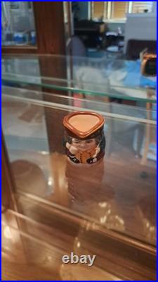 Miniature Royal Doulton Character Jug Set Of 6 Made In England With Stand