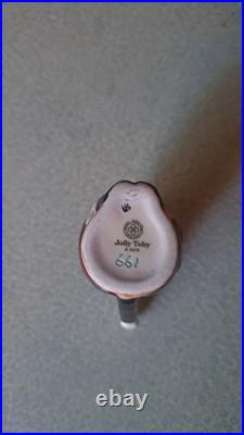 Miniature Royal Doulton Character Jug Set Of 6 Made In England With Stand