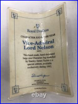 NEW 1993 Royal Doulton Character Jug Mug Vice Admiral Lord Nelson Large w COA