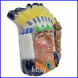 NORTH AMERICAN INDIAN Royal Doulton Large Character Jug D6786 Ltd Ed Native Mug