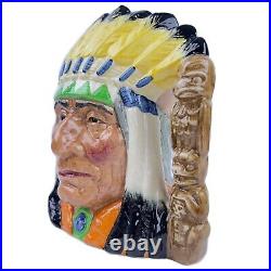 NORTH AMERICAN INDIAN Royal Doulton Large Character Jug D6786 Ltd Ed Native Mug