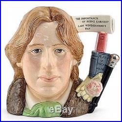OSCAR WILDE Royal Doulton CHARACTER Jug NEW NEVER SOLD D7146 7 tall LARGE