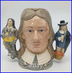 Oliver Cromwell Royal Doulton Toby Jug Limited Edition #755/2500 Dbl Handle. PO