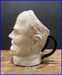 Peggy Davies'winston Churchill' White Glaze Loving Cup 7 Ltd. To 50 Rare