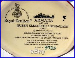 Perfect PAIR ROYAL DOULTON Character JUGS King Philip & Queen Elizabeth